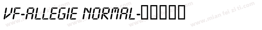 Vf-Allegie Normal字体转换